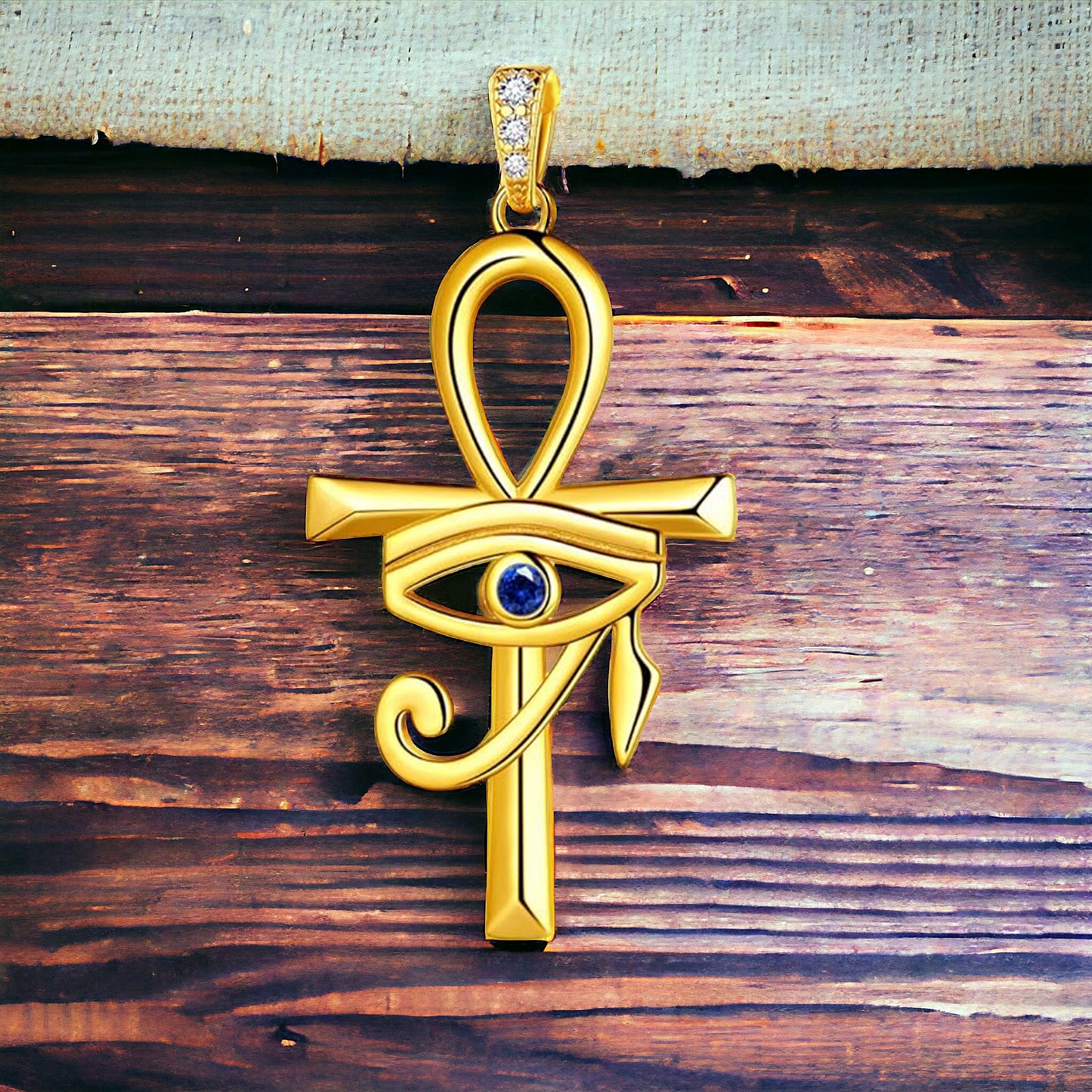 "THE SEER" Mala Beads Necklace with Horus Eye Pendant