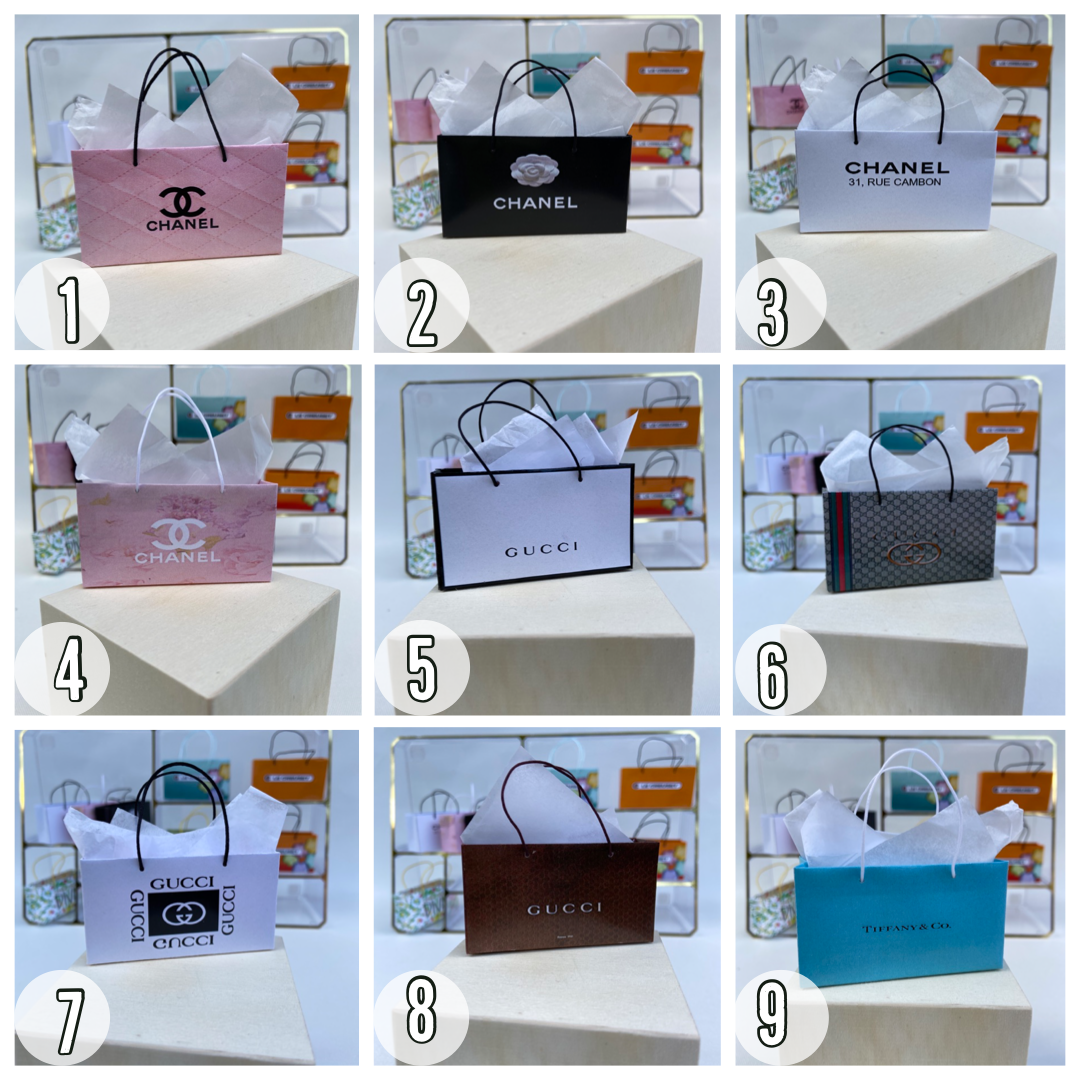 MINIATURE SHOPPING BAG STYLES 10 to 18