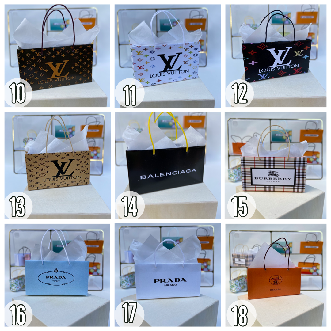 MINIATURE SHOPPING BAG STYLES 10 to 18