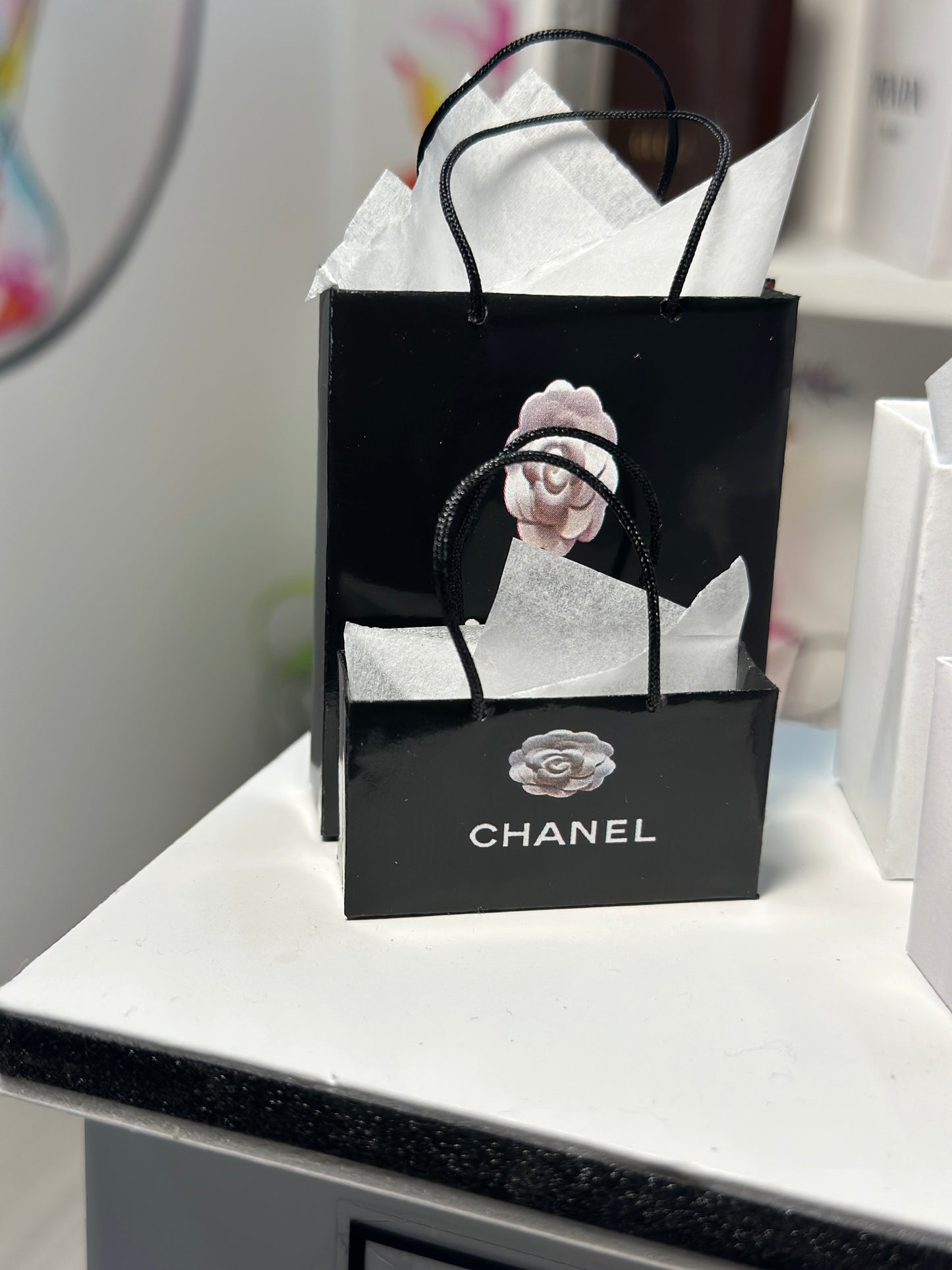 SET OF 3 CHANE L INSPIRED MINIATURE BAGS