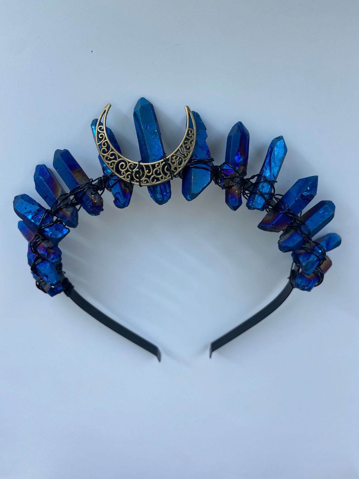 Aura Blue Quartz Headband