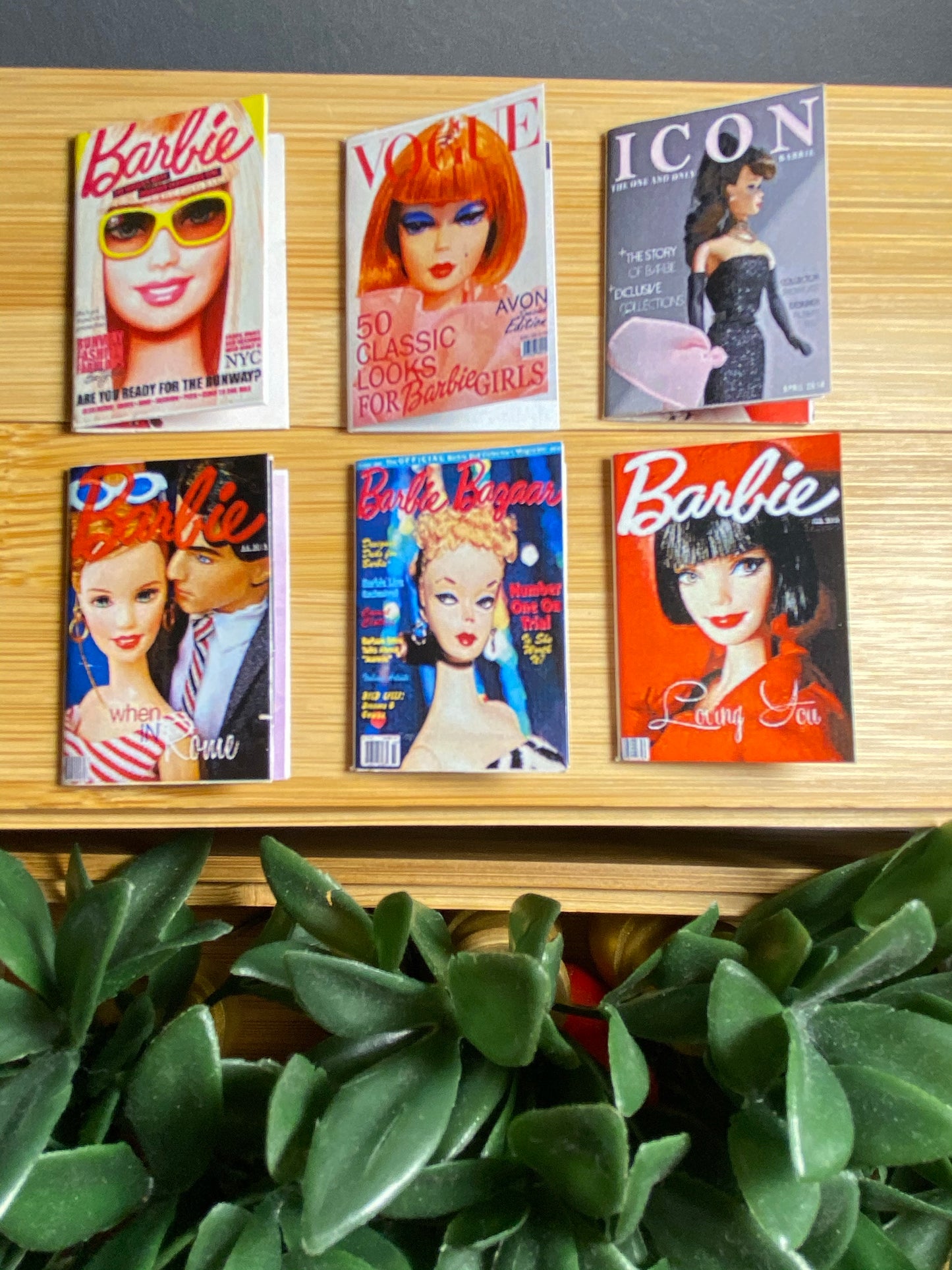 SET OF 6 MINIATURE VINTAGE MAGAZINES III
