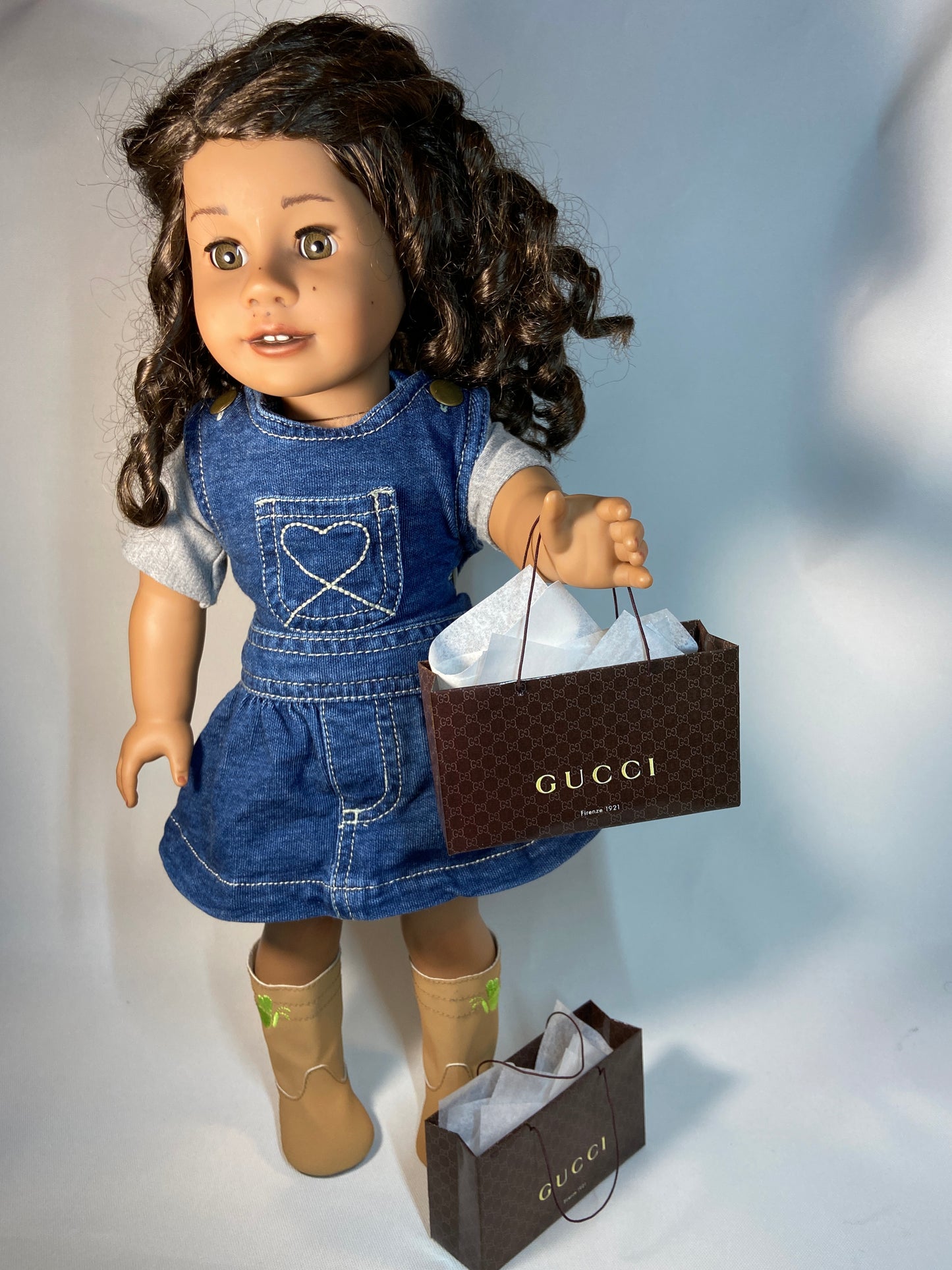 MINIATURE SHOPPING BAGS FOR AMERICAN GIRL & MY LIFE DOLLS