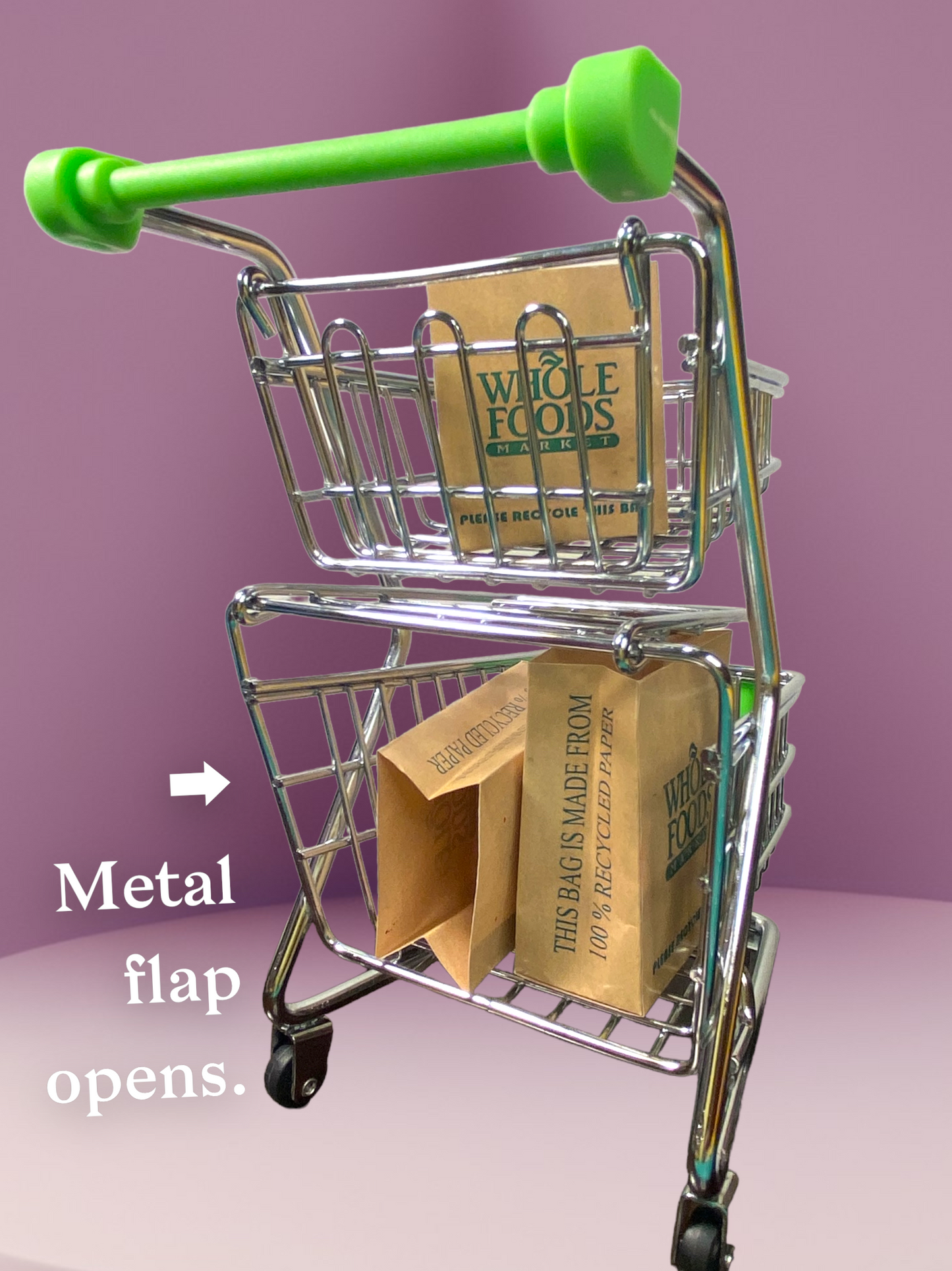 1:6 SCALE Miniature High Quality Metal Shopping Cart