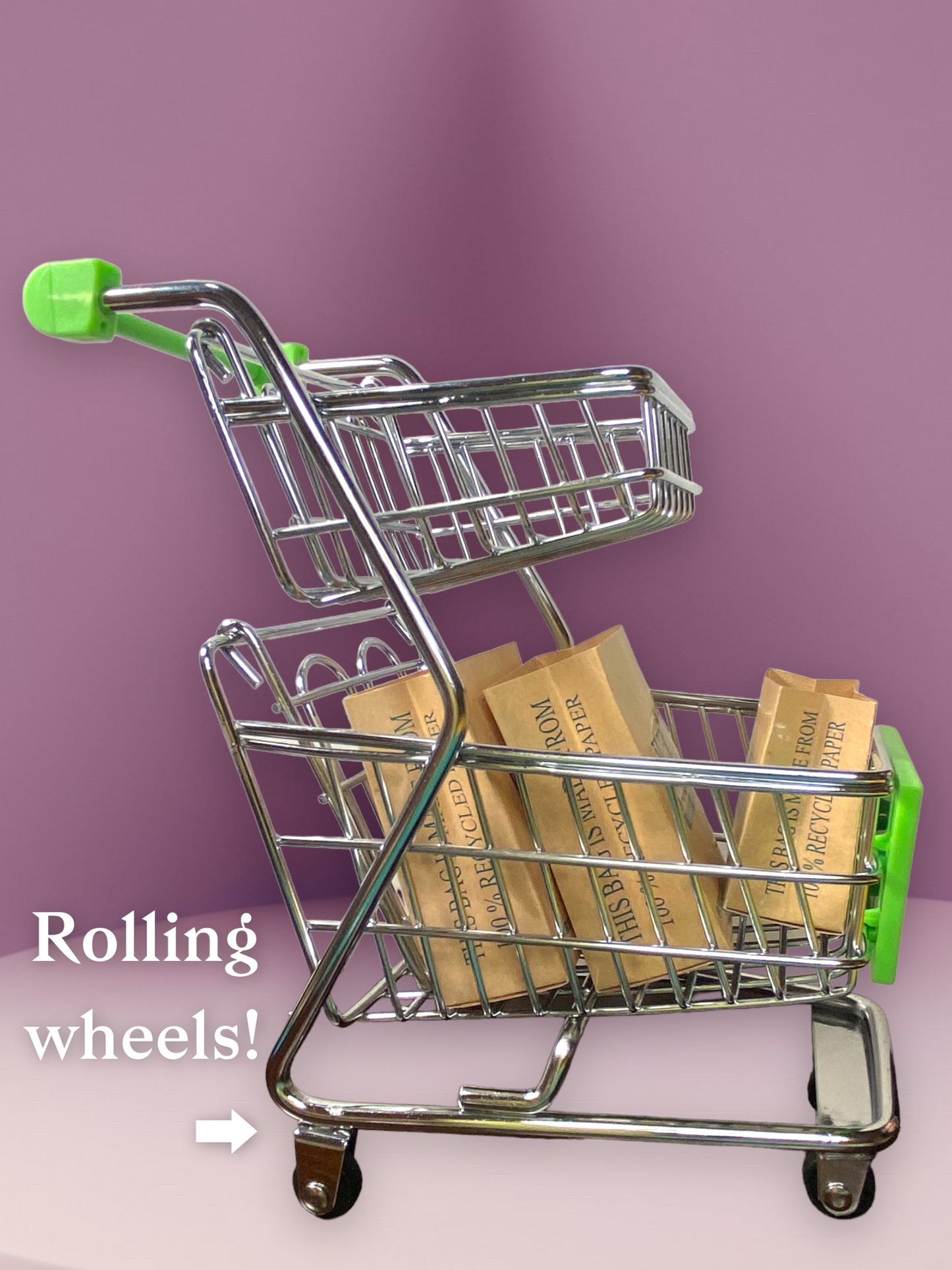 1:6 SCALE Miniature High Quality Metal Shopping Cart