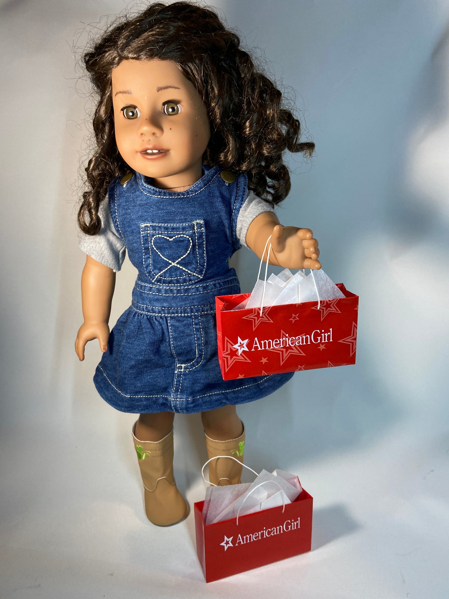 MINIATURE SHOPPING BAGS FOR AMERICAN GIRL & MY LIFE DOLLS