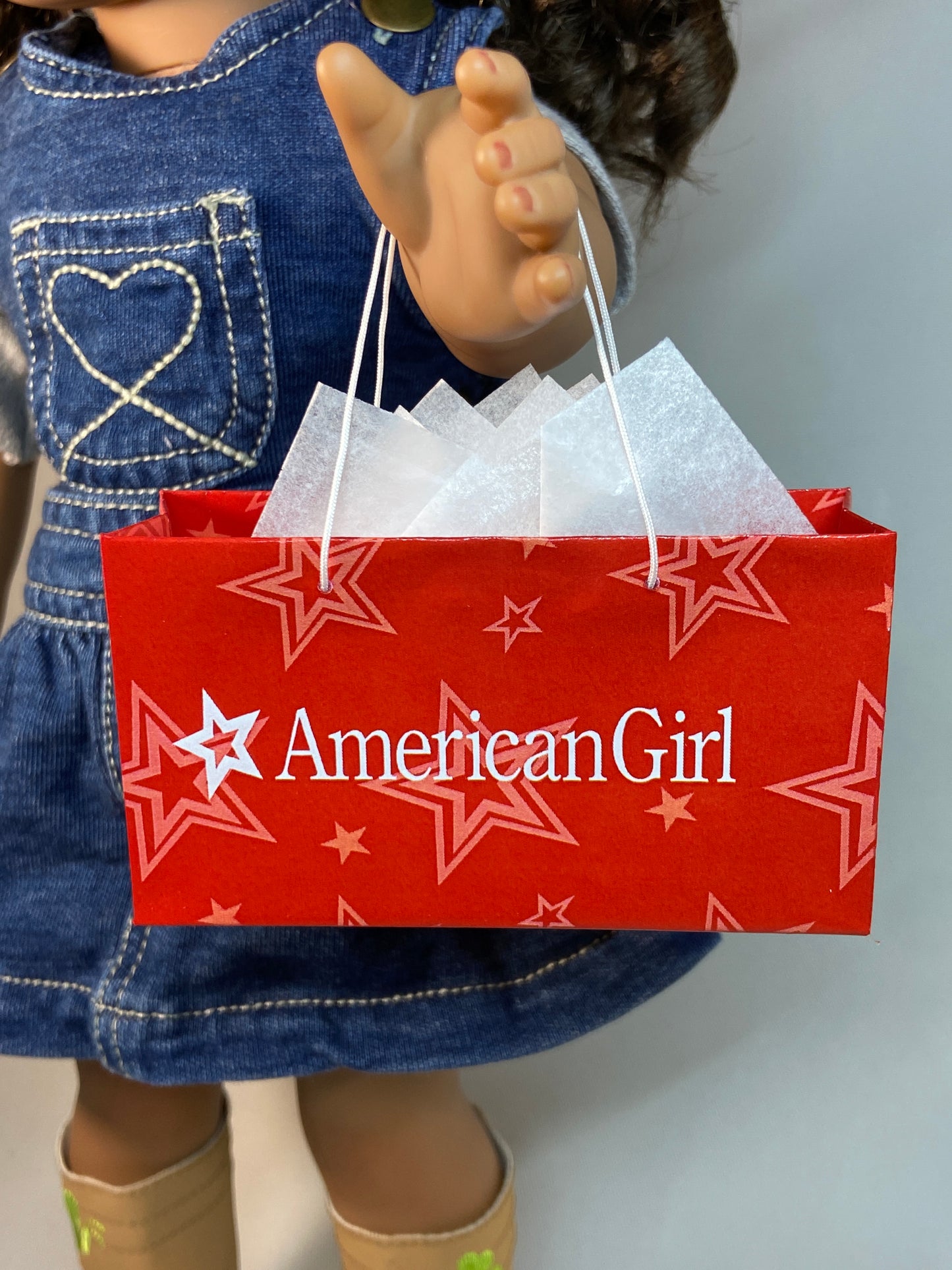 MINIATURE SHOPPING BAGS FOR AMERICAN GIRL & MY LIFE DOLLS