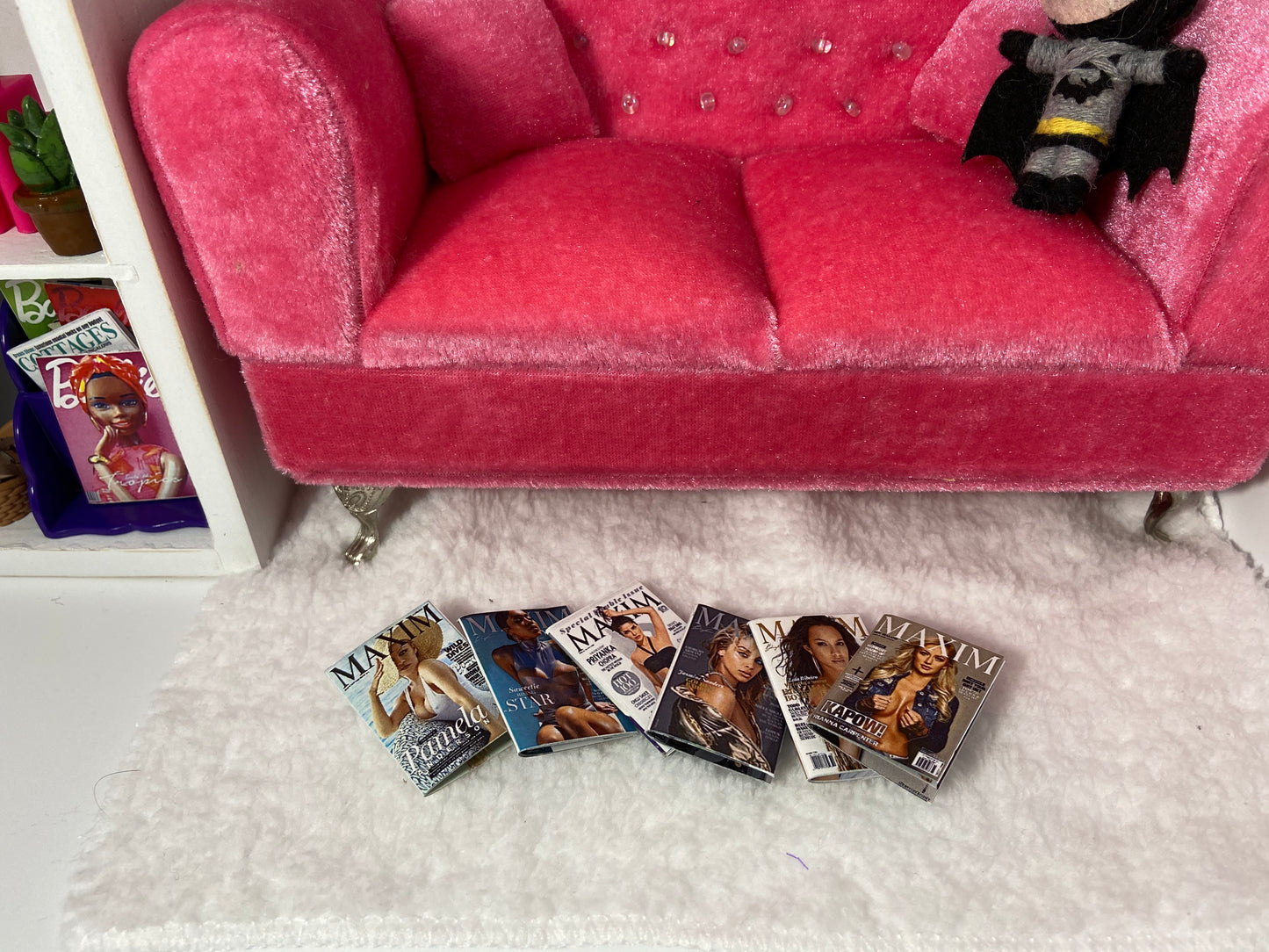 SET OF 6 MINIATURE SEXY MAGAZINES