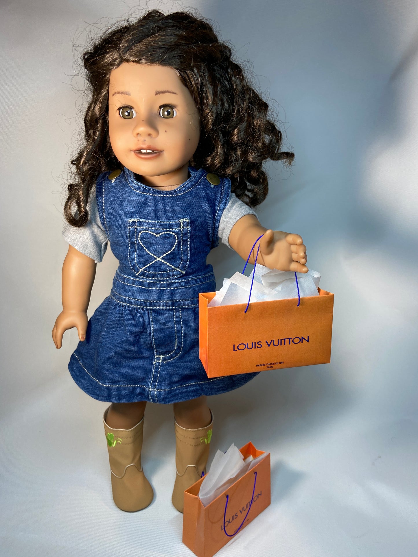 MINIATURE SHOPPING BAGS FOR AMERICAN GIRL & MY LIFE DOLLS