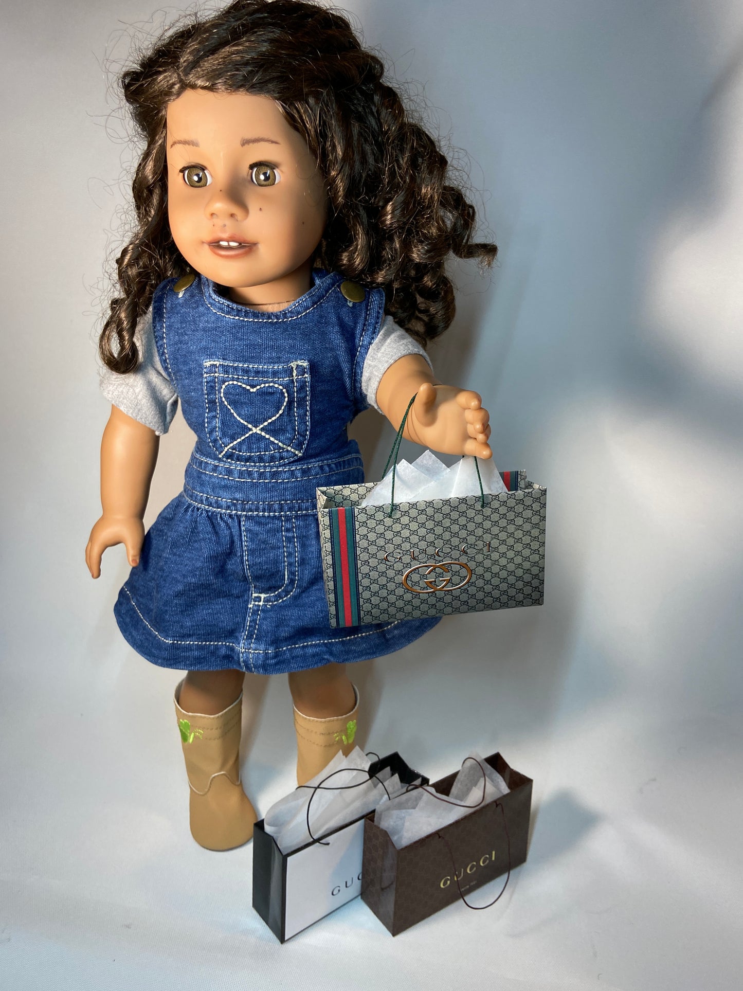 MINIATURE SHOPPING BAGS FOR AMERICAN GIRL & MY LIFE DOLLS