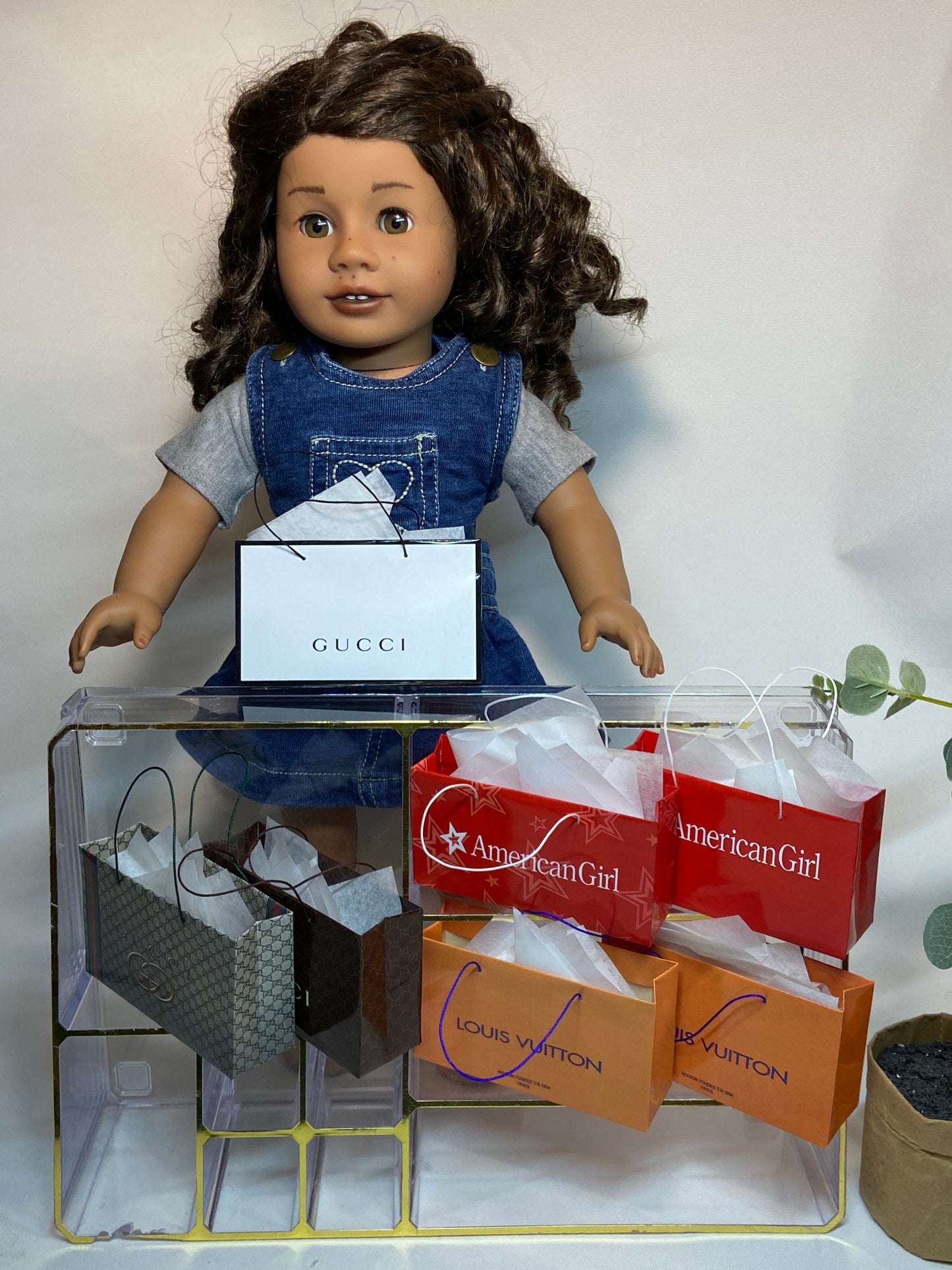 MINIATURE SHOPPING BAGS FOR AMERICAN GIRL & MY LIFE DOLLS