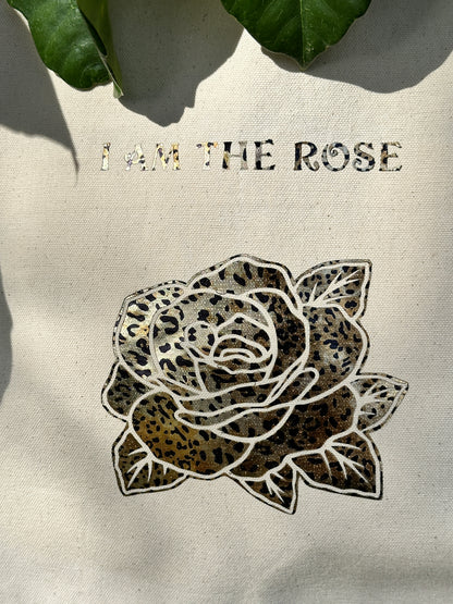 "I AM THE ROSE" CANVAS BAG