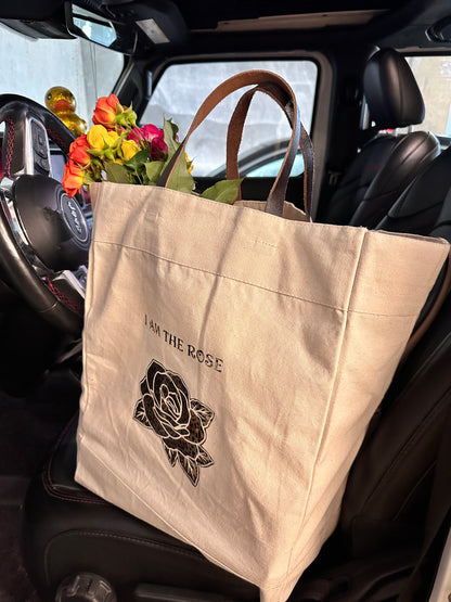 "I AM THE ROSE" CANVAS BAG