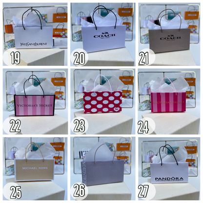 MINIATURE SHOPPING BAG STYLES 19-27