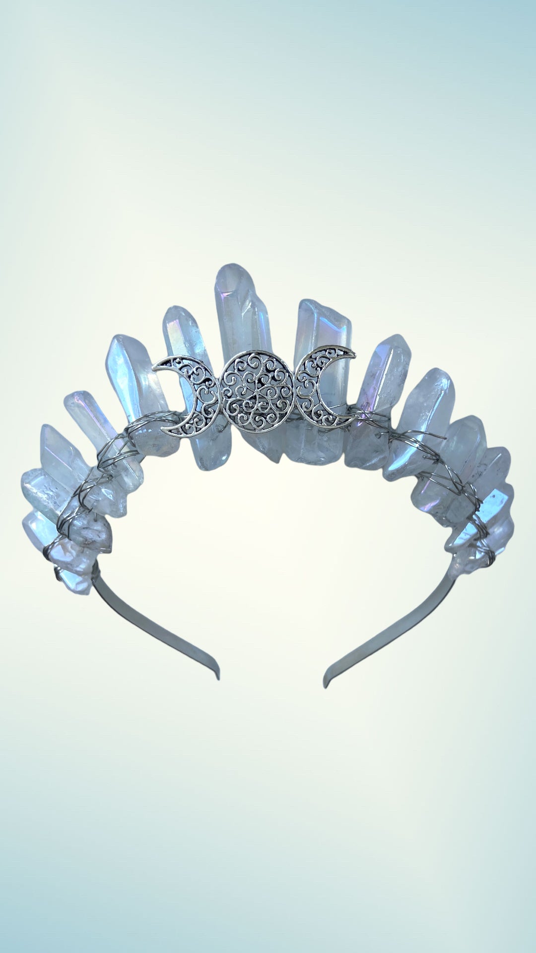 Clear Quartz Moon Goddess Headband