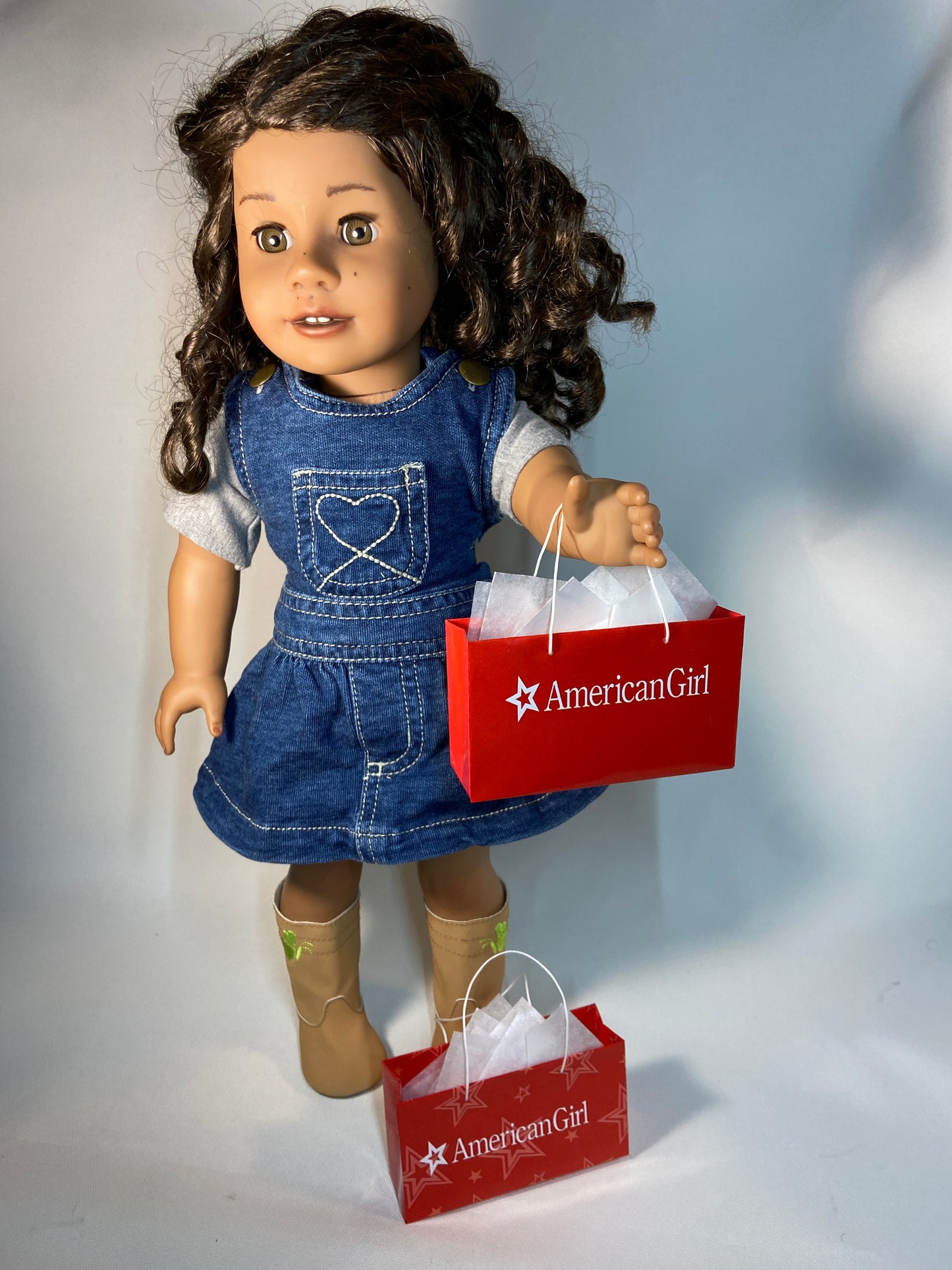MINIATURE SHOPPING BAGS FOR AMERICAN GIRL & MY LIFE DOLLS